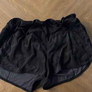 Black Camo LULULEMON Shorts 16